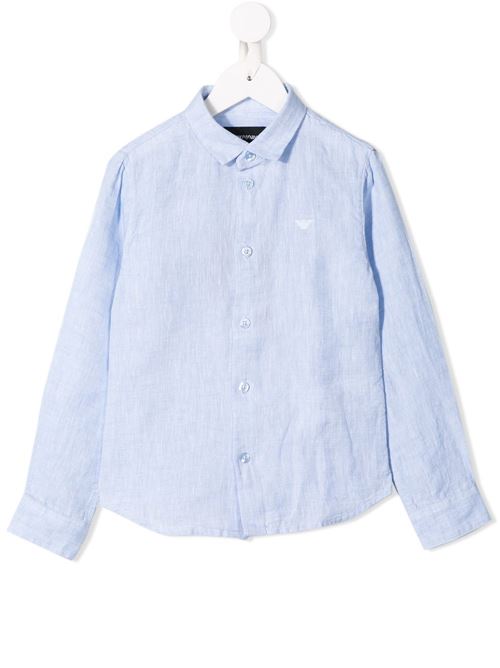 Camicia bambino Emporio Armani celeste EMPORIO ARMANI KIDS | 8N4CJ93NEEZ0744